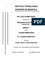 A1. CUADRO SINÓPTICO Máquinas Eléctricas