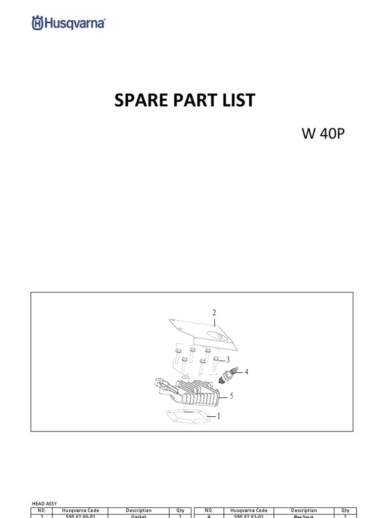 Despiece Husqvarna IPL 125 R PDF Piston Vehicles