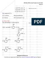 Alcohols Phenols and Ethers - JEE Main 2022 Chapter Wise Questions by MathonGo PDF