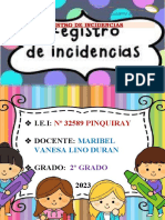 Cuaderno de Incidencias