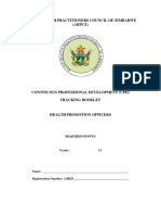Health Promotion Officers - CPD Booklet Schedule PDF