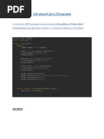 Advanced Java Programs