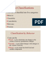 010 Cost Classifications