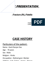 CASE PRESENTATION Fracture Right Patella 2