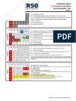 Calendario Centro Universo Belo Horizonte