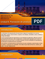 Unidad 8. Planeación de Producción