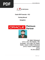 Oracle Erp Financials r12 Training Manual Navigation