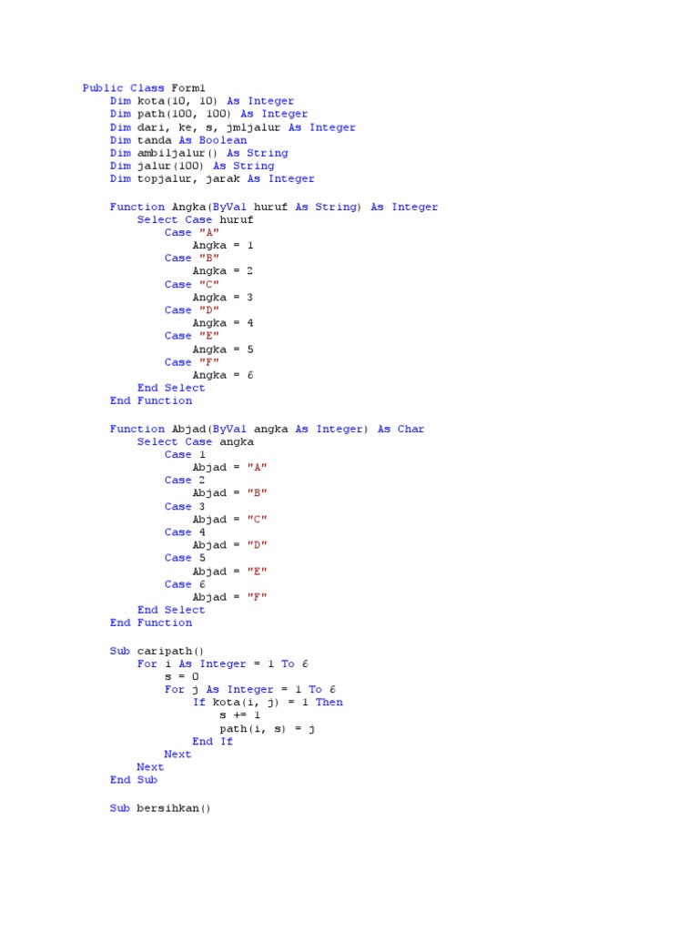 Pathfinding Algorithm in VB.NET | PDF | Teaching Methods & Materials ...