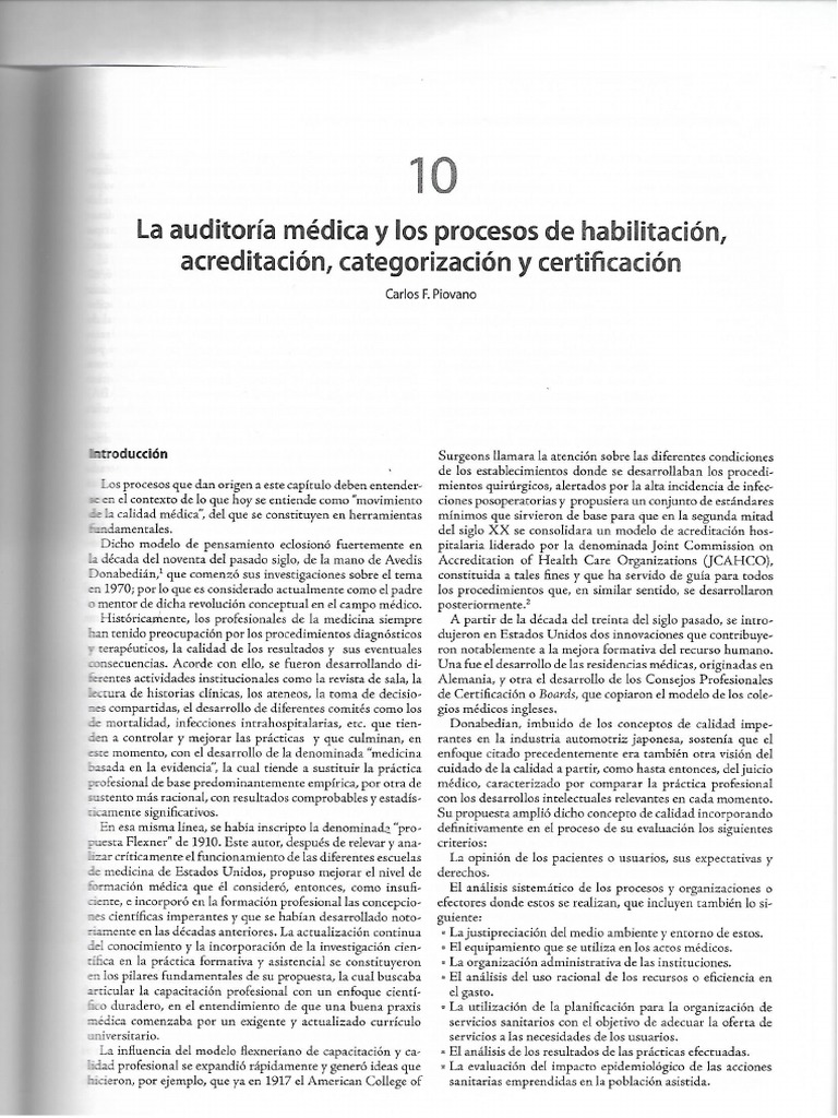 Procesos de Habilitacion, Acreditacion, Categorizacion y Certificacion