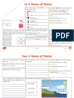 Year 4 States of Matter Revision Activity Mat