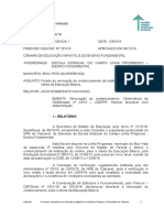 Renovação do credenciamento da Escola Estadual do Campo Linha Progresso