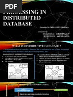 Query Processing in Distributed Database