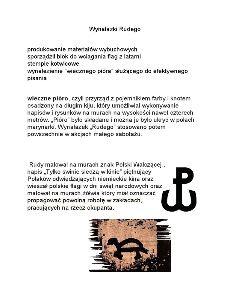 Jakie Wynalazki Rudego Pozwalały Chłopcom Realizować Działania Sabotażowe