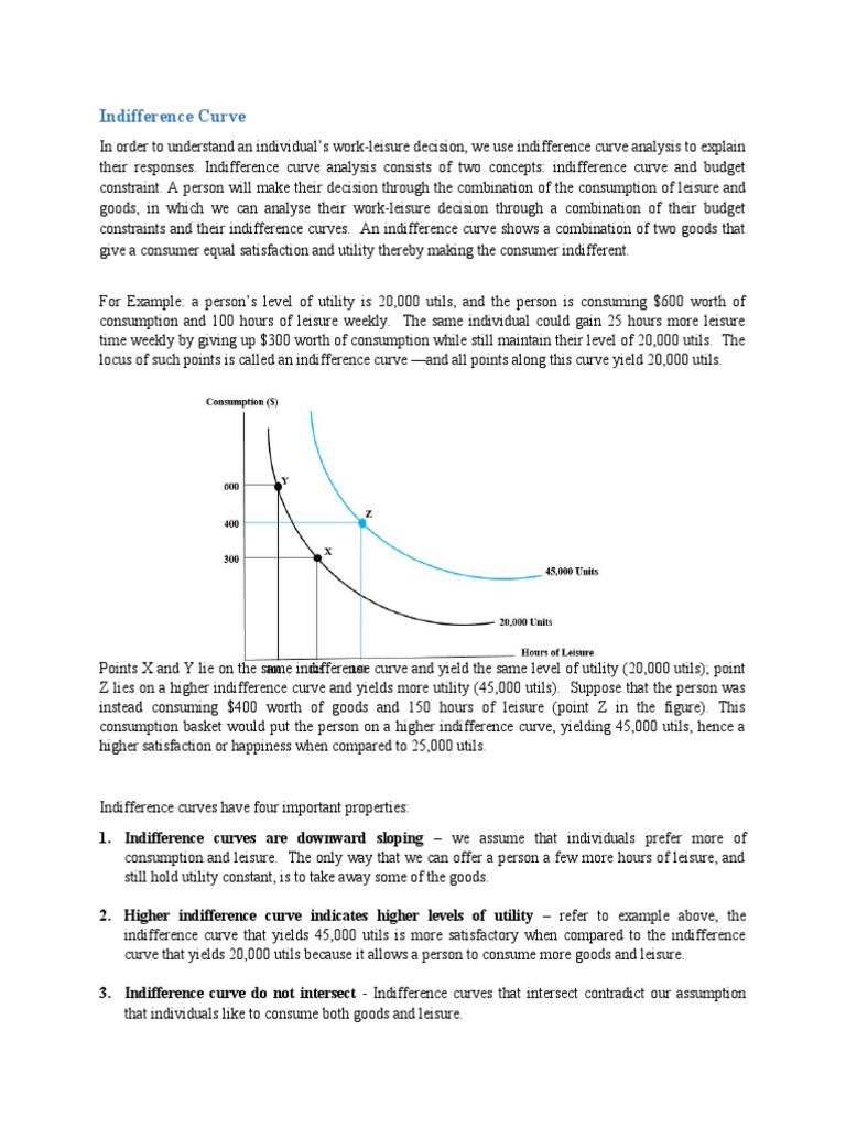 Indifference Curve | PDF