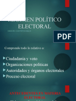 Régimen Político Electoral: Derecho Constitucional Ii