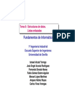 Fundamentos de Informática: Tema 8: Estructuras de Datos. Listas Enlazadas