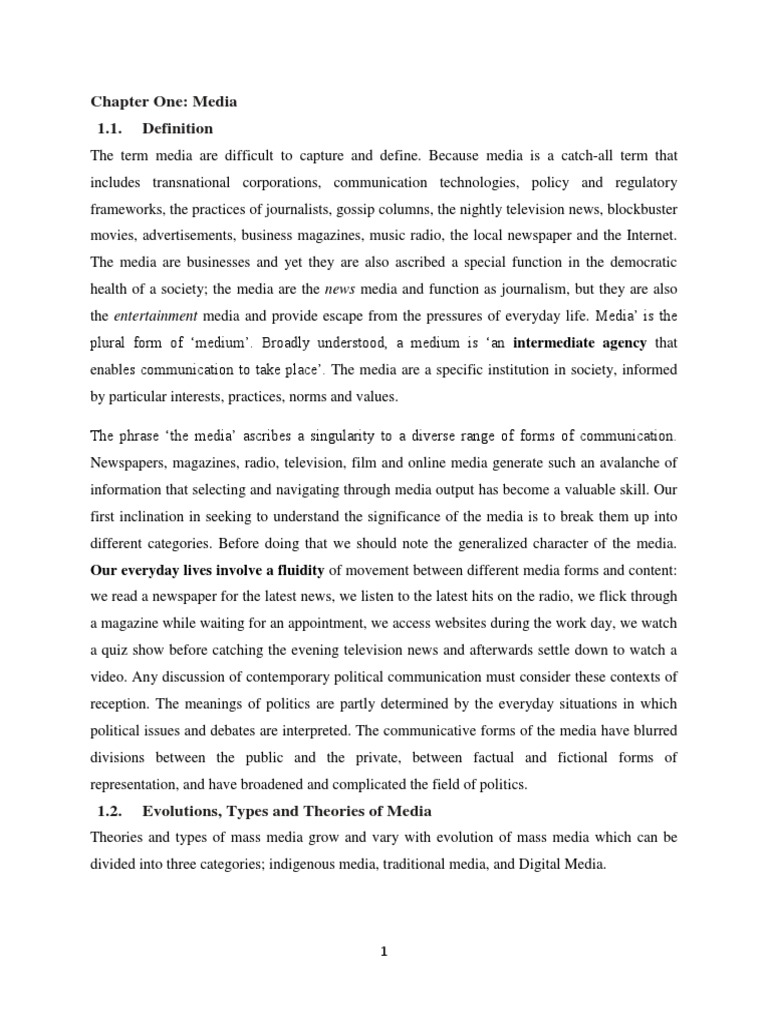 Media's Role in Political Communication | PDF | Mass Media | Communication