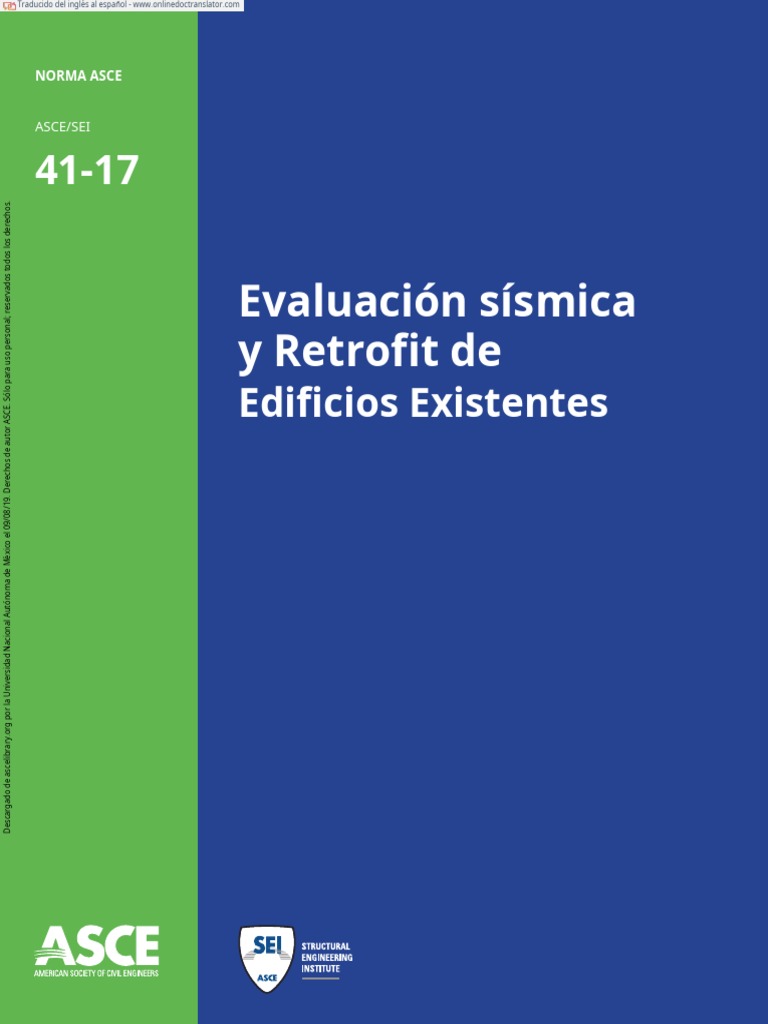 ASCE 41 17 (001-004) .En - Es | PDF | Ingeniería | Patentar