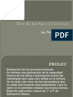 Test de Lectoescritura Final