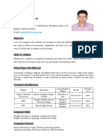 CV of Mahbub PDF