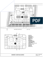 Ramp and floor plans for mixed use building