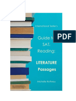 Guide To Sat Reading Literature Passages