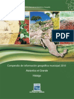 Compendio de Información Geográfica Municipal 2010: Atotonilco El Grande Hidalgo