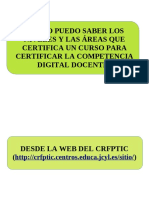Como Comprobar Competencia Digital Docente Cursos PDF