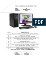 Ficha Tecnica Computadores PDF