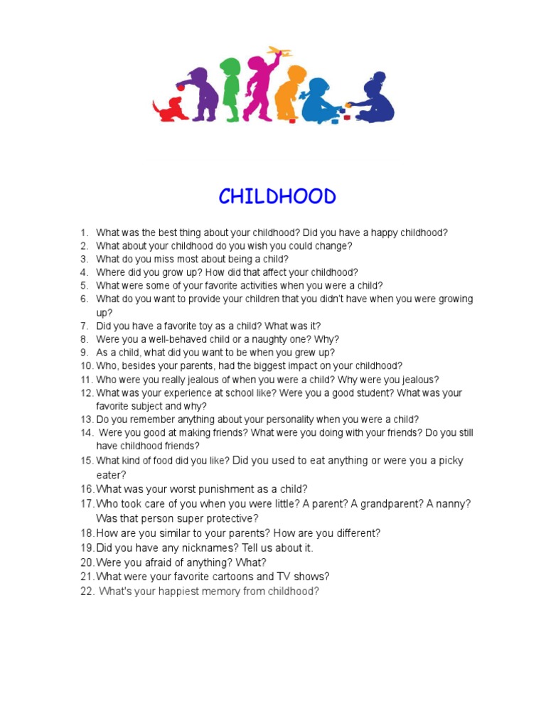 CHILDHOOD PDF Human Development Human Life Stages