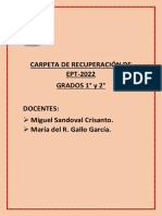 EPT 1ro y 2do Carpeta Recuperación