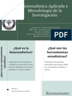 Bioestadística Aplicada y Metodología de La Investigación