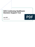 NHS Continuing Healthcare Decision Support Tool: July 2022