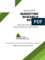 Marketing Research: Spring 2023