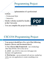 CSC4306 Programming Project: Design and Implementation of A Professional Website