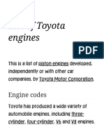 List of Toyota engine codes under 40 characters