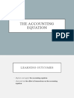 The Accounting Equation & Double Entry