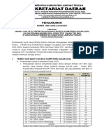 Sekretariat Daerah: Pengumuman