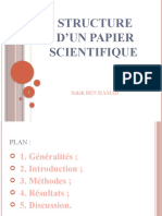 Struture Dun Papier de Rcherche