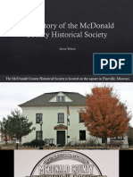 History of The Mcdonald County Historical Soceity