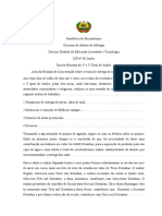 Acta Da Reuniao de Preparacao Da Entrega de Salas.