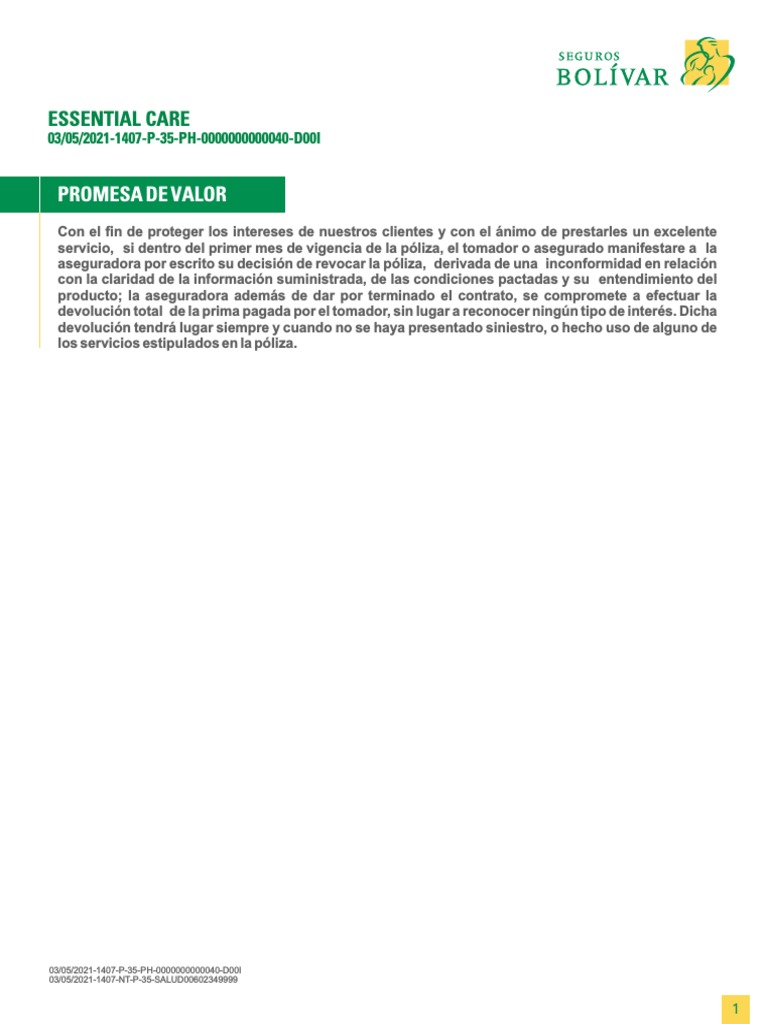bOLIVAR Bupa essentialcare PDF Transplante de organo VIH