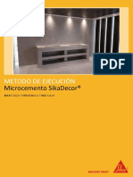 Metodo de Ejecución Microcemento PDF