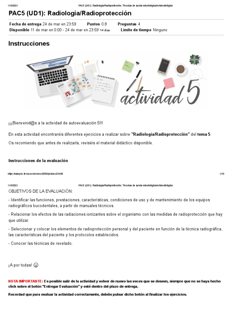 Pac 5 Odontología | PDF | Rayo X | Radiología
