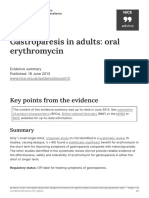 Gastroparesis in Adults Oral Erythromycin PDF 54116458939430341