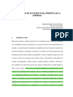 El Proceso de Sucesión para Perpetuar La Empresa