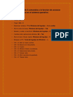 TI3 Realizar Listado de 5 Comandos y La Funcion de Accesos Rapidos Utilizados en El Sistema Operativo PDF