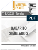 Gabarito Simulado 2 TJ RJ 2021
