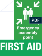 Emergency Signage - First Aid and Fire Extenguisher-A4