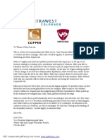 Recommendation Letter From Manager Template 08